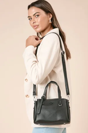 Dorothy Perkins Womens Lyon Faux Leather Tote Bag With Cross Body Strap