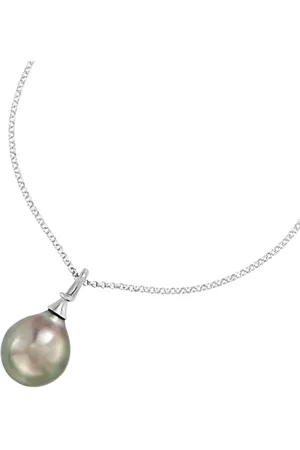 Dower & Hall 9k Gold & Tahitian Pearl Waterfall Pendant
