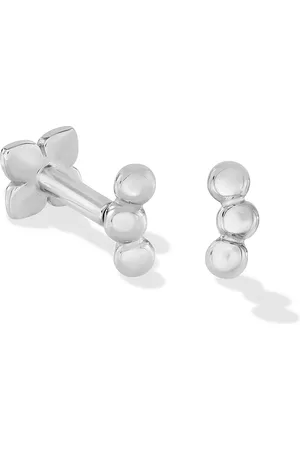 Dower & Hall 9k Bubbles Trio Single Labret