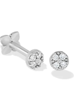 Dower & Hall 9k Diamond Disc Single Labret