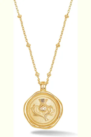 Dower & Hall Thistle Talisman Necklace