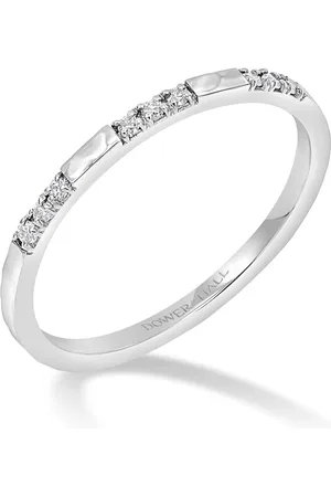Dower & Hall 14k Fine Diamond Set Hammered Narrative Ring
