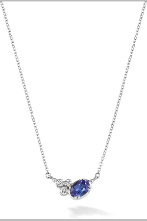 Dower & Hall 14k Gold Stargazer Oval Sapphire Pendant
