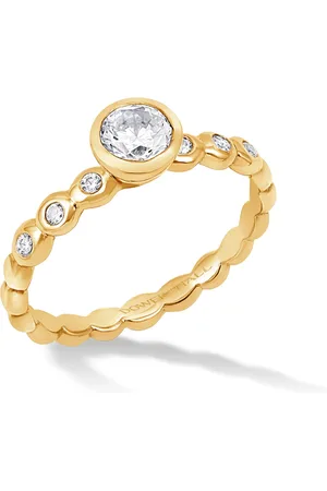 Dower & Hall 18k Bubbles Narrative Ring with 0.50ct Diamond