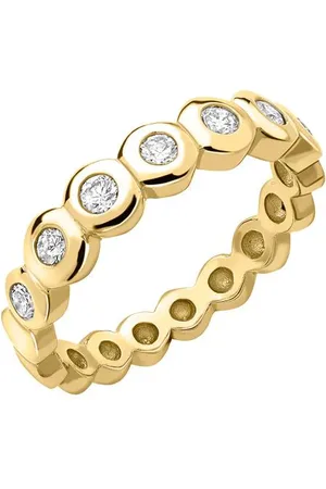 Dower & Hall 18k Gold & Diamond Dotty Half Eternity Ring