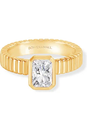 Dower & Hall 14k Lab Grown Diamond Octagon Twist Twinkle Ring