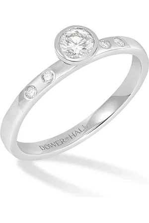 Dower & Hall 14k Hammered Narrative Ring