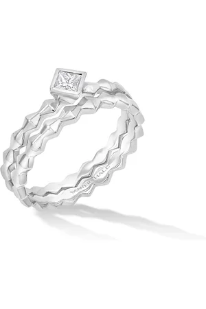 Dower & Hall 14k Brancusi Duo Narrative Ring Stack