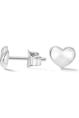 Dower & Hall Mini Puff Heart Studs