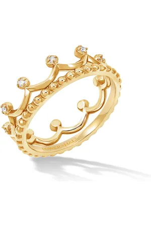 Dower & Hall 14k Coronet Narrative Ring Stack