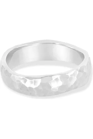 Dower & Hall 14k Gold Undulating Hammered Band Ring