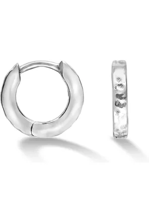 Dower & Hall Small Hammered Nomad Huggie Hoops