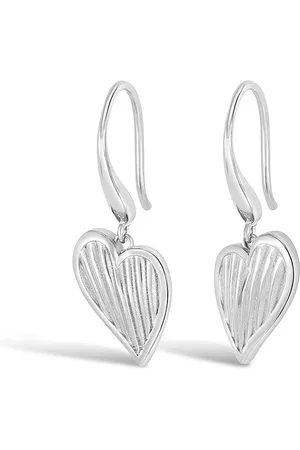 Dower & Hall Humbug Heart Drop Earrings