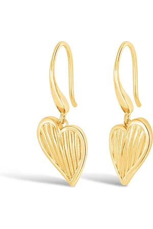Dower & Hall Humbug Heart Drop Earrings