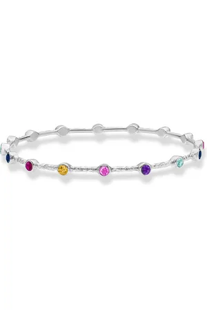 Dower & Hall Round Multi-Coloured Gemstone Array Bangle