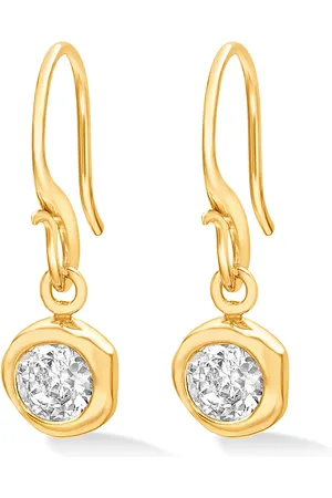 Dower & Hall 5mm White Topaz Dewdrop Earrings
