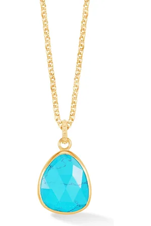 Dower & Hall Turquoise Pebble Pendant