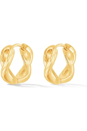 Dower & Hall Entwined Small Infinity Huggie Hoops