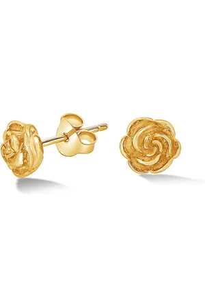Dower & Hall Medium Wild Rose Stud Earrings