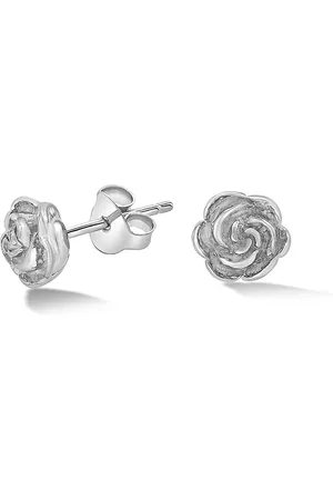 Dower & Hall Medium Wild Rose Stud Earrings