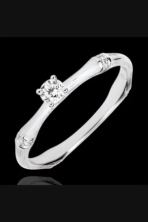 Edenly Jungle Sacr??e engagement ring - 0.09 carat diamond - brushed yellow g