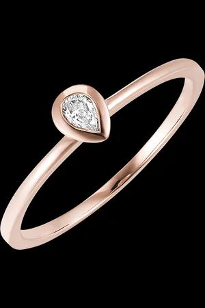 Edenly Freshness Ring - Pear - 18 carat and diamond