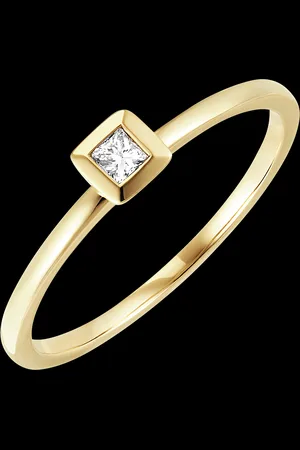 Edenly Freshness Ring - Square - 18 carat and diamond