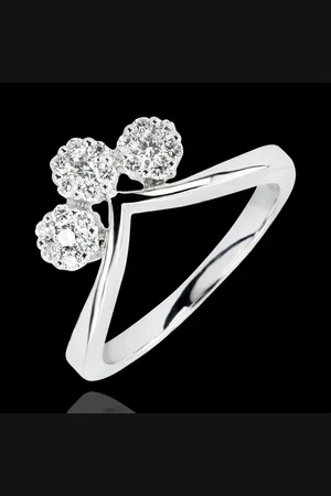 Edenly Ring Freshness - Boutures - 9 carats and diamonds
