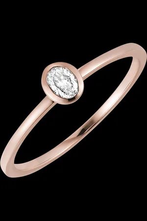 Freshness Ring - Oval - 9 carat and diamond