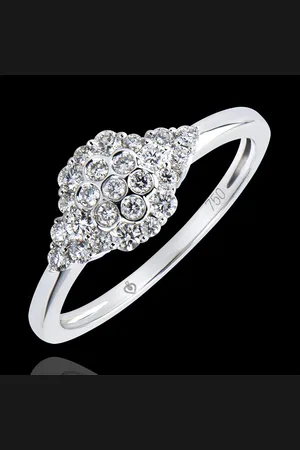 Edenly Engagement Ring Freshness- Honeycomb - 18 carats and diamon