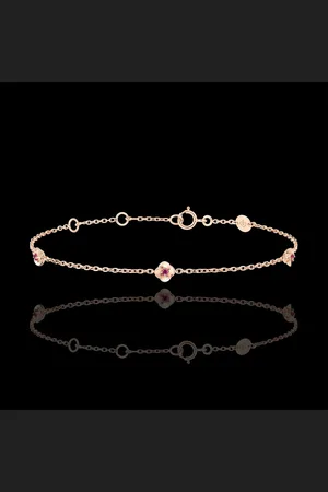 Edenly Eclosion Bracelet - Roses Crown - rubies - 18 carat
