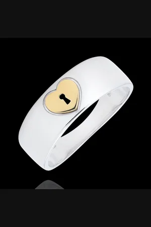 Edenly Ring Precious Secret - Heart - yellow gold, white gold - 18 carat