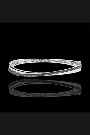 Edenly Bangel Bracelet Saturn Duo - - black diamonds - 9 carats