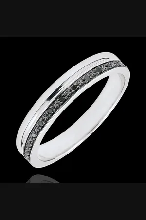 Edenly Elegance Wedding ring - and black diamonds - 9 carats