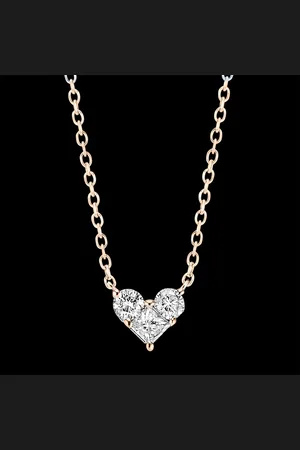 Edenly Pr??cieux Secret Necklace - Mini Lovely ??? 9 karat rose gold and diam