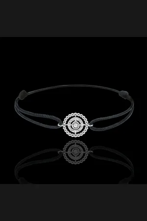 Edenly Bracelet Salty Flower - circle - - black cord