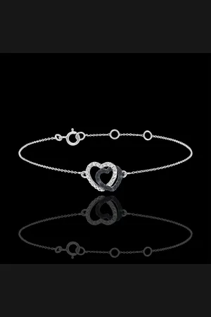 Edenly Bracelet with White diamonds and black diamonds - Hearts Ac