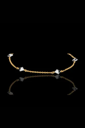Edenly Bracelet Genesis - Rough diamonds bicolor - 9 carat