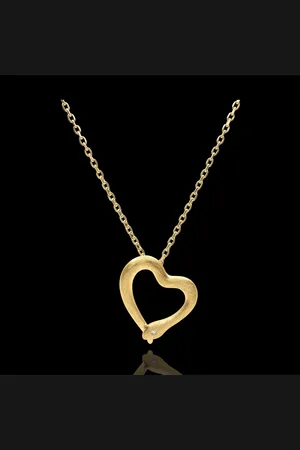 Edenly Necklace Imaginary walk - Snake of love - small model - brushed yellow