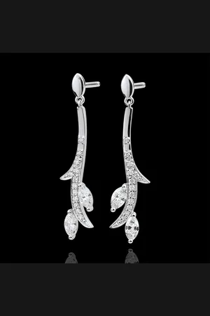 Edenly Earrings Mysterious Woods - and diamonds boats - 18 carats