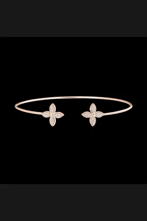 Edenly Eclosion Open Bangle Bracelet - Lucky Charms - 9 carats and