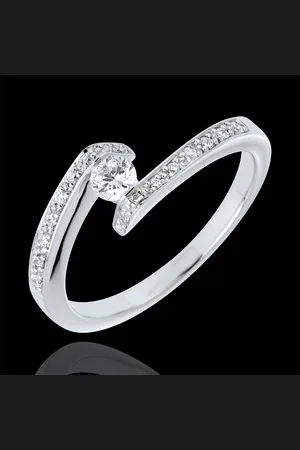 Edenly Solitaire Ring Precious Nest - Set Shoulders - Promise -