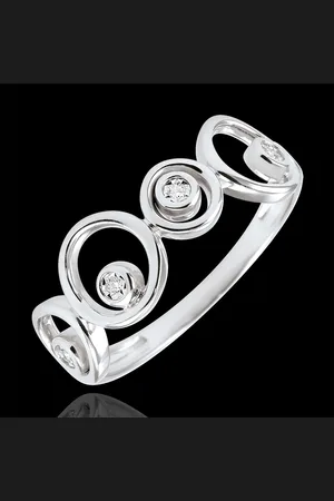 Edenly Luna Diamond Ring with 4 diamonds - 18 carats