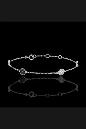Edenly Myriad of Stars Bracelet with white diamonds and black diam