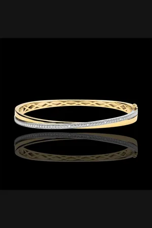 Edenly Bangel Bracelet Saturn Duo - yellow gold - 18 carats