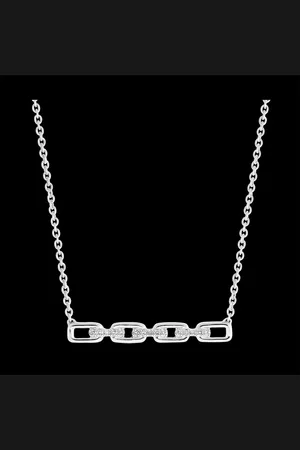 Edenly Orient Gaze Necklace - Cuban Link - 9 carats and diamonds