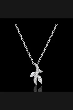 Edenly Necklace Mysterious wood - and marquise diamonds - 9 carats