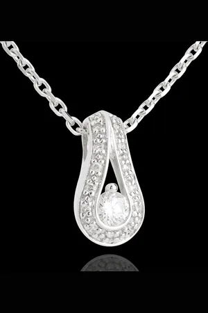 Edenly Acquarius paved diamond pendant- - 0.22 carat