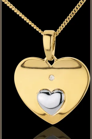 Edenly Pendant Hearts Together - Yellow gold