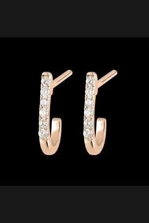 Edenly Freshness Hoop earrings - Ella - 18 carats and diamonds